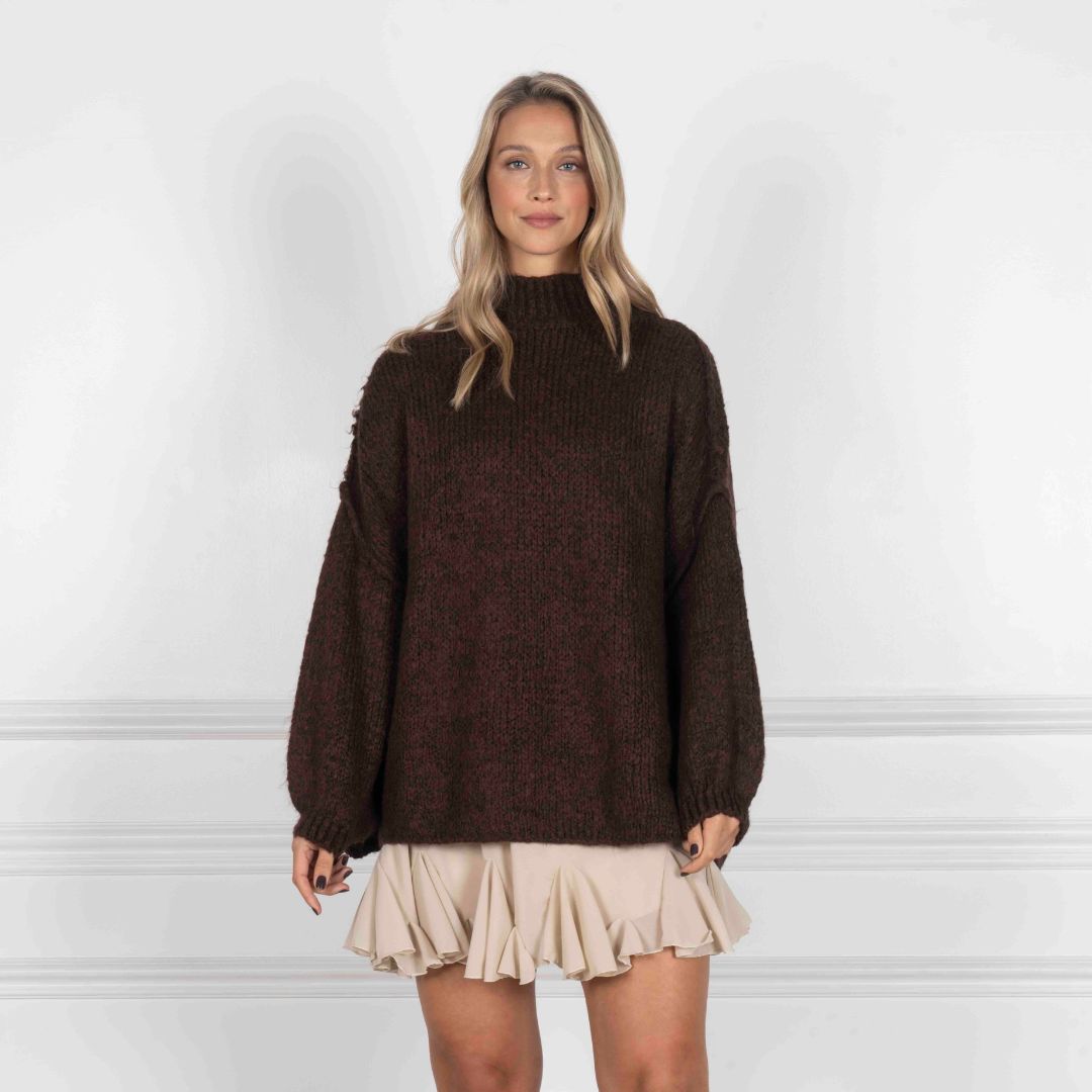 Marrone scuro / Taglia unica