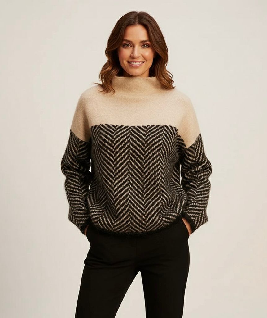 Maglia Eleganza - Crema & Grafite