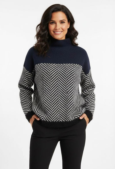 Maglia Eleganza - Crema & Grafite